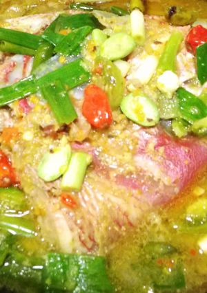 Foto resep Kepala kakap bumbu kuning