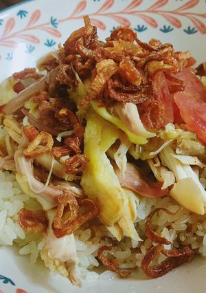 Hình của món Xôi gà.