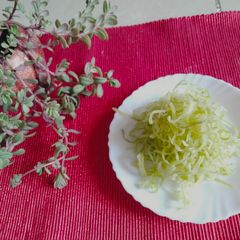 A picture of Lauki ka Lachcha in Kewda flavour.