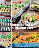 23. Caterpillar Cookies “si ulil warna warni”