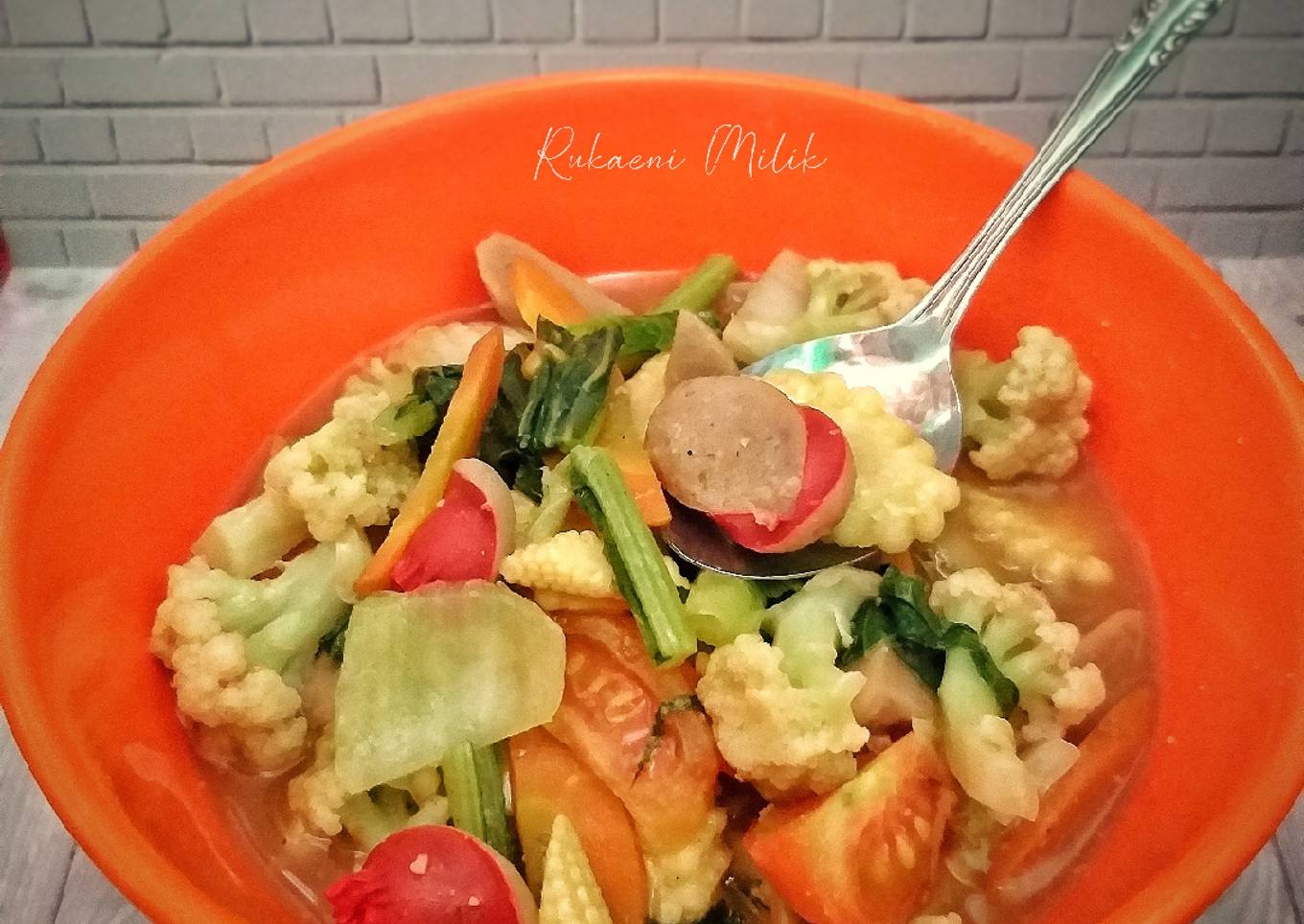 165. Capcay Sosis Kuah