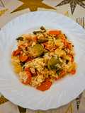 Zöldsèges rizs /rèpa, fehérrépa, kelbimbò, zõldbab/🍲🍲🍲