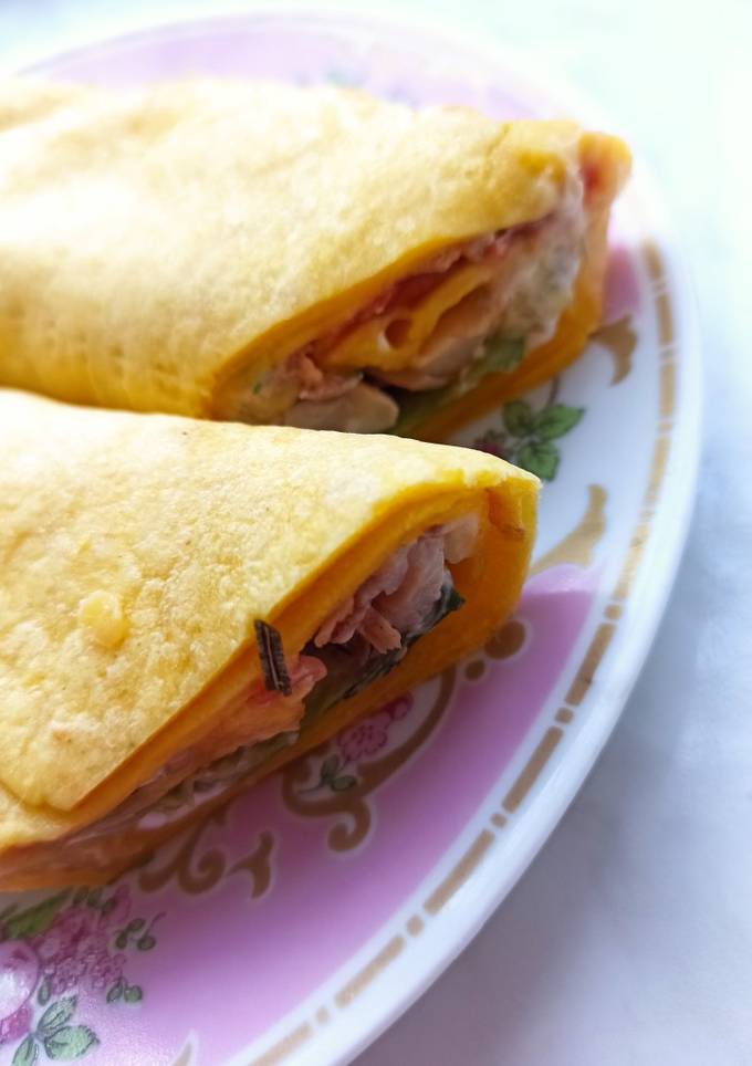 Кукурудзяний лаваш з куркою