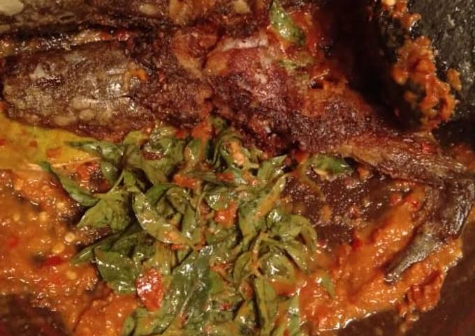 Resep: Pecel lele kemangi / penyet lele sambal kemangi Enak