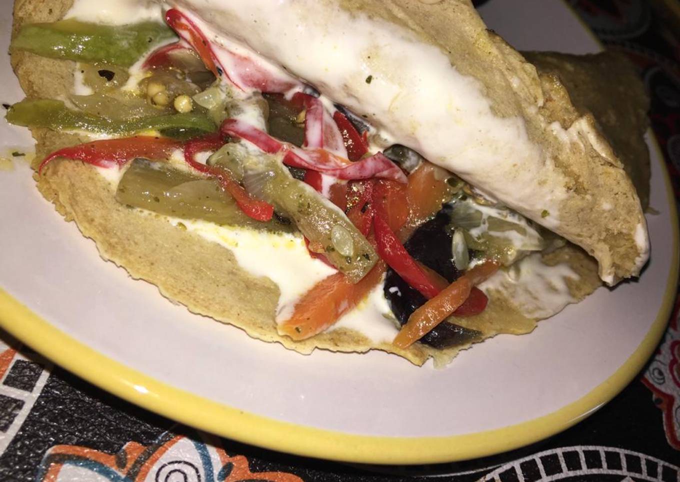 Crepes de verduras