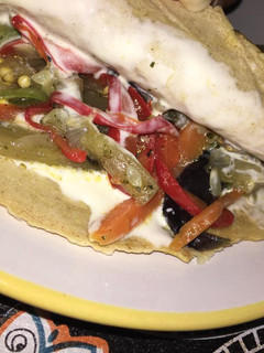 Una foto de Crepes de verduras