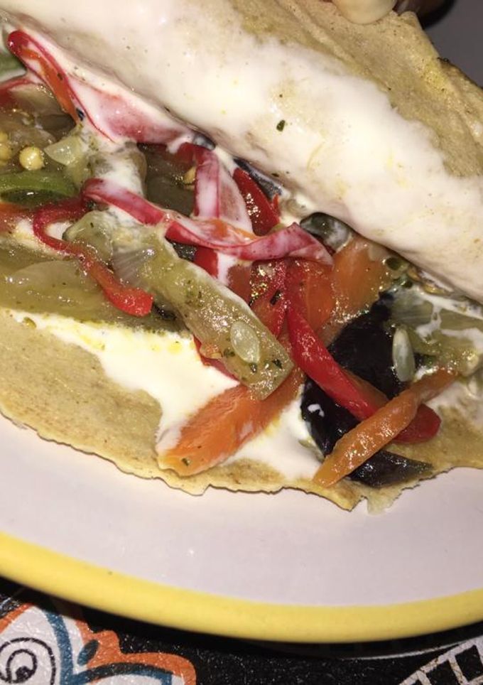 Una foto de Crepes de verduras