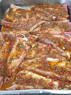 Una foto de Aijadas de bonito con majao de pimentón de La Vera y picante