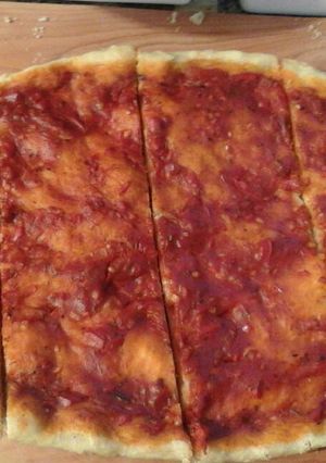 Una foto de Pizza