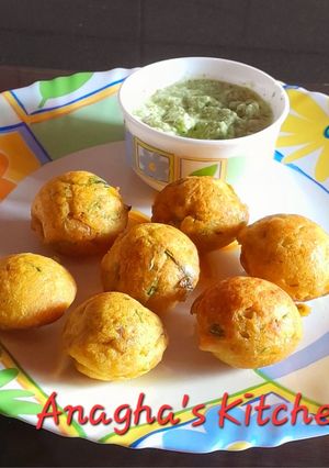 A picture of Moong Dal veggies Appam (मुगाचे आप्पे).
