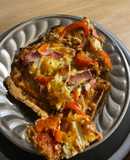 Pizza de harina de avena