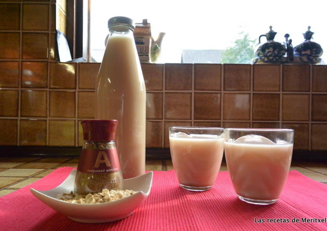 Leche de avena a la canela Thermomix