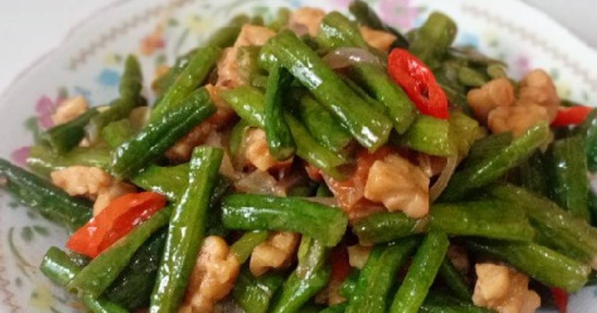 Resep Tumis Kacang Panjang Tempe Oleh Kery Cookpad 9374