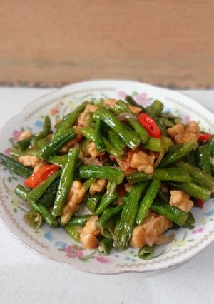 Foto resep Tumis kacang panjang tempe