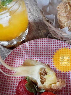 Foto resep Pisang Goreng Mozzarella Oatmeal #postingrame2_pisang