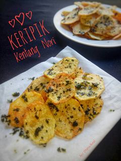 Foto resep Keripik Kentang Rumput Laut (Nori)