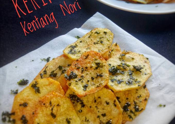 Resep Keripik Kentang Rumput Laut (Nori), Enak
