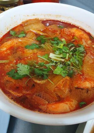 A picture of Seafood Tom Yum Soup.