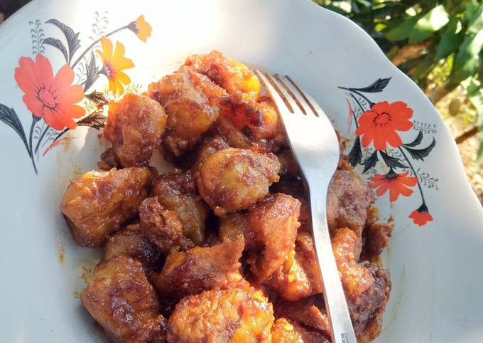 Cara Bikin Tahu Corah bumbu kacang Sederhana Dan Enak