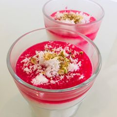 A picture of Mahalabia (Arabian Pudding).