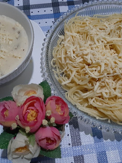 Foto resep Spaghetti saos keju jamur daging sapi makyus