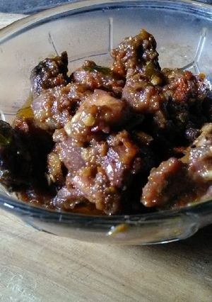 Foto resep Jeroan ayam pedas manis