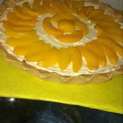 Una foto de Tarta de durazno