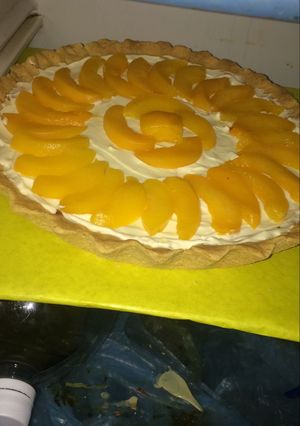 Una foto de Tarta de durazno