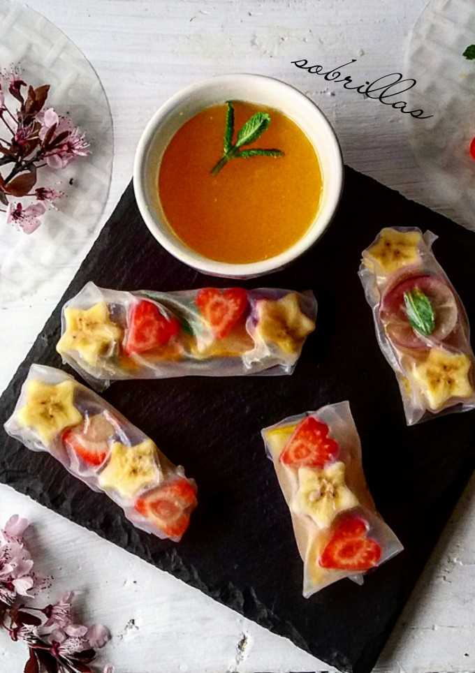 Una foto de Rollitos de Frutas