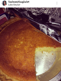 A picture of My Buttermilk Pie.