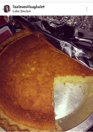 A picture of My Buttermilk Pie.