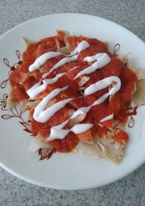 Una foto de Chilaquiles