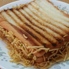 A picture of Besan Chilla Sandwich.