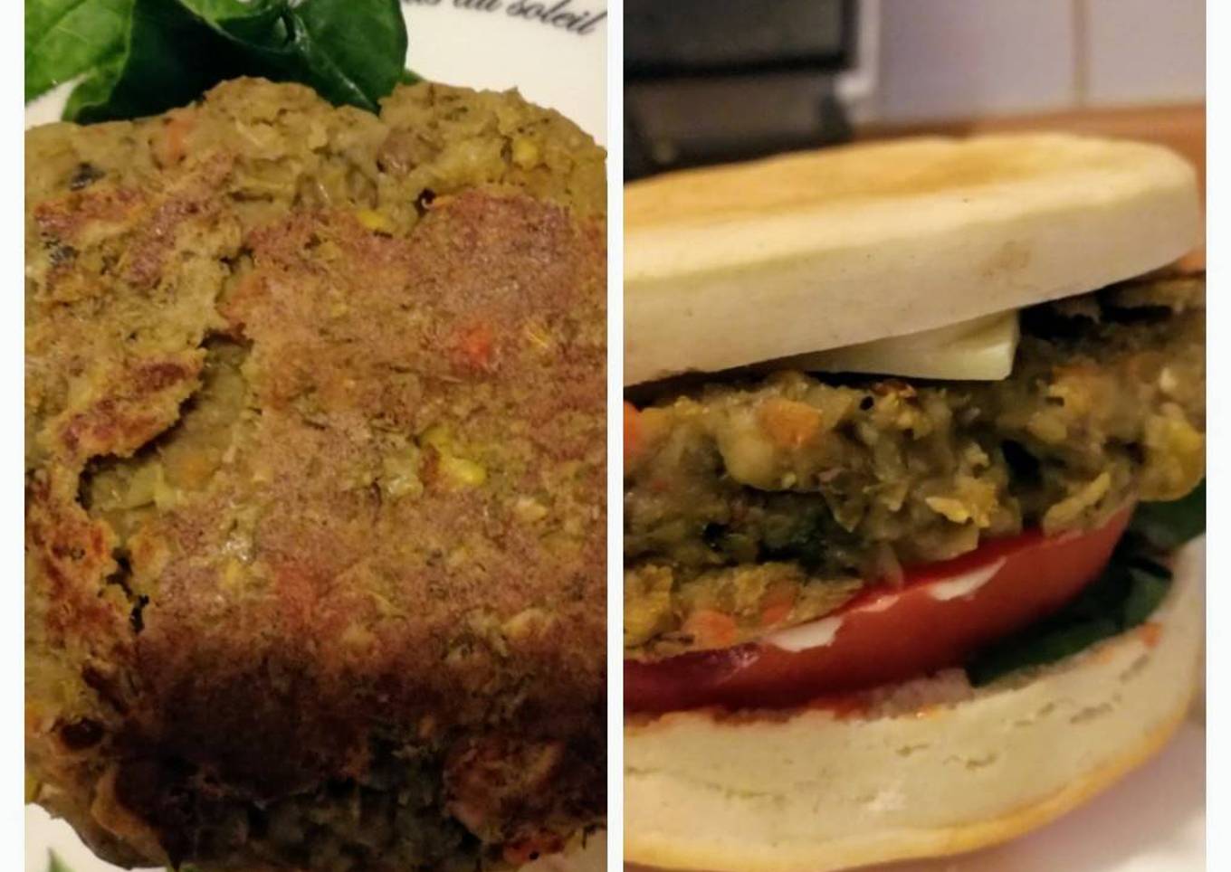 Hamburguesas de lentejas