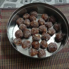 Dates laddu with dryfruits A picture of Dates laddu with dryfruits.