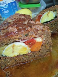 Una foto de Pan de carne relleno 😋