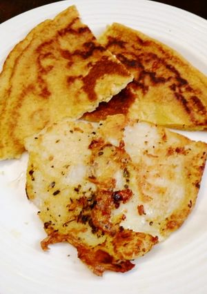 Una foto de Filete de pescado y Torrejas de Arvejas
