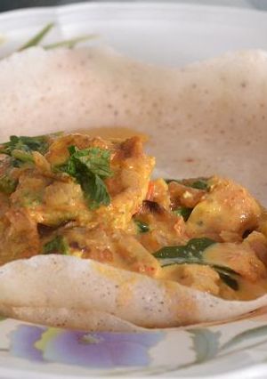 A picture of Egg (Omelette) Curry.