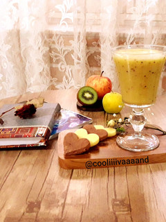 عکسی از دستور موکتل زمستانه(سیب،پرتقال،کیوی)🍎🍊🥝