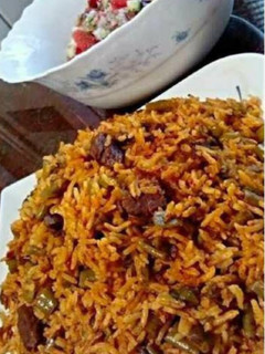 عکسی از دستور لوبیا پلو