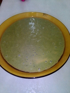 Una foto de Crema de espinacas con judías verdes y zanahoria