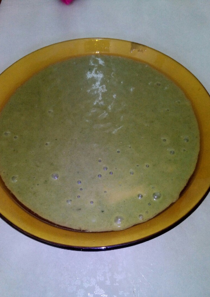 Una foto de Crema de espinacas con judías verdes y zanahoria