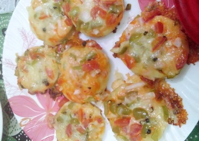 Mini vegetables pizza bite