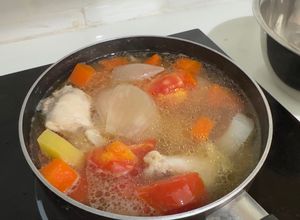 รูปของ ซุปน่องไก่มันฝรั่ง