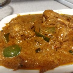 Hyderabadi butter chicken A picture of Hyderabadi butter chicken.