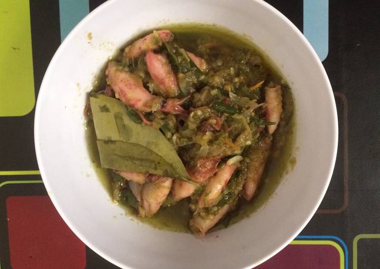 Cara Gampang Menyiapkan Sambel ijo Cumi Asin, Bikin Ngiler