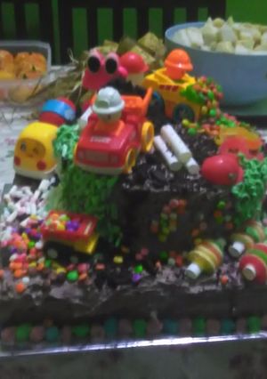 Foto resep Blackforest kukus spesial HUT Rakha