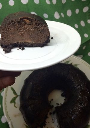 Una foto de Flan casero de cacao (fácil y rápido)
