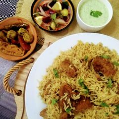 A picture of Quick n easy beef pulayo.