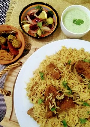 A picture of Quick n easy beef pulayo.
